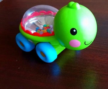 Zabawka żółwik zielony z muszlą
