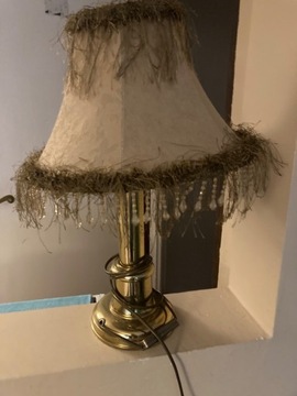 Lampa stołowa z abażurem 