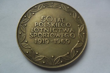 Medal Aeroklub 50 lat Lotnictwa Sportowego 1969