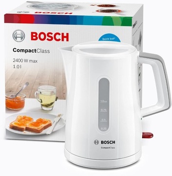 Czajnik elektryczny Bosch 2400 W 1L biały