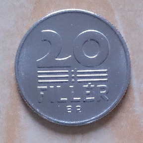 20 filler Węgry 1976 r.