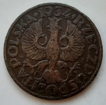 Polska  II RP gr 2 grosze 1934 