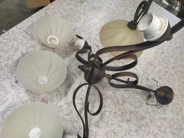 lampa stylizowana pojedyncza w kolorze miedzi 