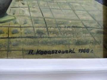 Oryginalny obraz olejny A. Konaszewski
