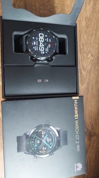 Huawei watch GT2 smartwatch czarny sprawny komplet