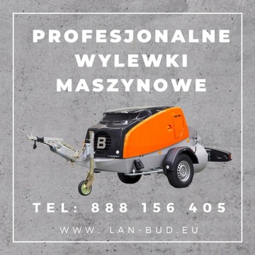 Wylewki maszynowe Lan-Bud – idealnie równy poziom.