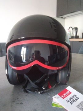 Kask LS2 OF599 Spitfire Single Mono Black Błys r.M