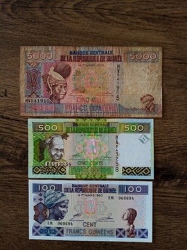 Banknoty Gwinea 