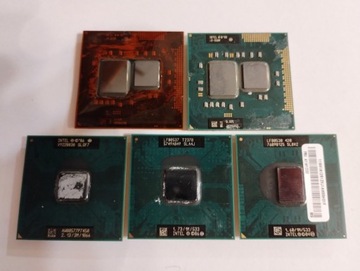 Procesory do laptopów / CPU mobilne (5 sztuk)