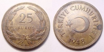 Turcja 25 kurus 1956 r.