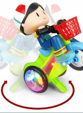 Chłopiec na rowerku  - Super zabawka,super efekty