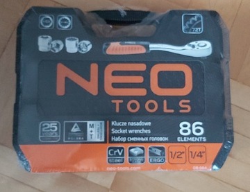 Zestaw kluczy nasadowych Neo Tools 86el.