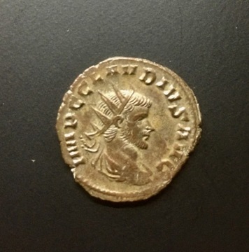 Claudiusz II 268 - 269 podwójny denar AG