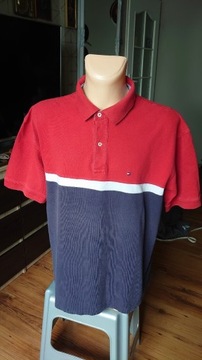 Tommy Hilfiger Koszulka męska Polo XL czerwona 