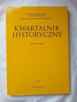 Kwartalnik historyczny, Rocznik CXXII, Nr 3 (2015)