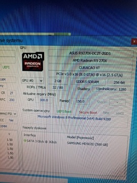 Karta graficzna AMD Radeon R9 270X.