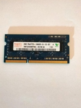 Hynix Pamięć Ram Laptop 2GB 1Rx8 PC3 10600s Uzyw