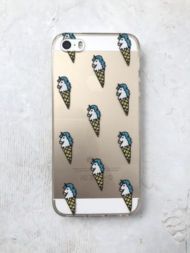 Etui silikonowe iPhone 5/5s unicorn