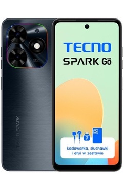 Nowy Tecno Spark GO 2024 4/128 gwarancja.