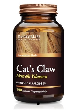 DoctorLife Cat’s Claw ekstrakt Vilcacora 100kaps.