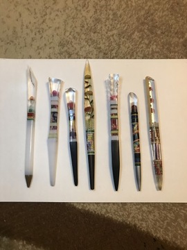 Zestaw 7 długopisów HANDMADE ZSSR