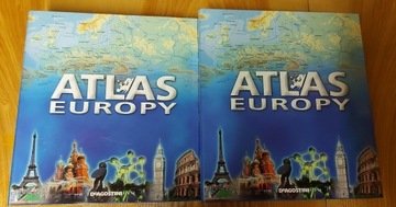 Atlas Europy Deagostini 2 Wypchane segregatory