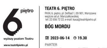 "Bóg mordu", teatr 6. piętro