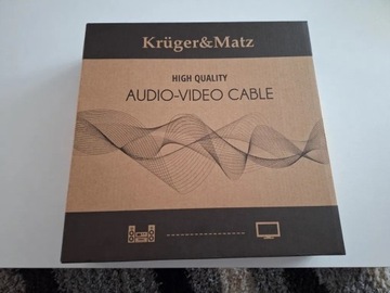 Kable HI-FI Kruger Matz 2x 3m Nowe