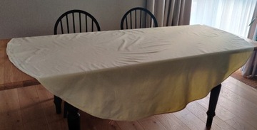 April Cornell żółty okrągły obrus bawełna 210 cm