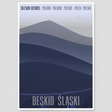 Plakat Beskid Śląski Góry