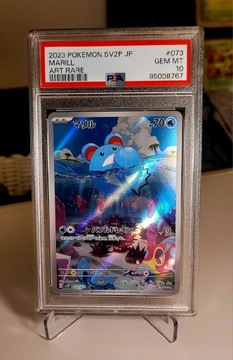 Oryginalna karta Pokemon PSA 10 Art Rare JP MARILL