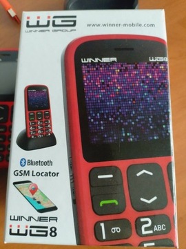Telefon komórkowy Winner WG8 3G czerwony