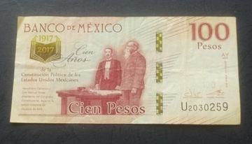 MEKSYK 100 Pesos 2016 Okolicznościowa Seria AY