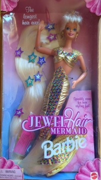 Barbie Jewel Hair Mermaid 1995 Mattel Syrenka