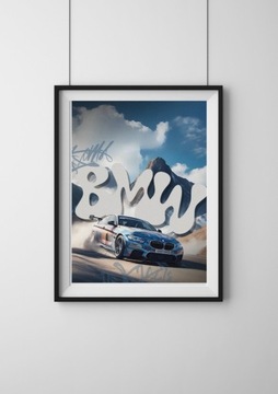 Plakat BMW A3 OZDOBA DO POKOJU