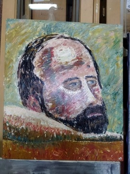 Obraz na płótnie portret 76x66cm