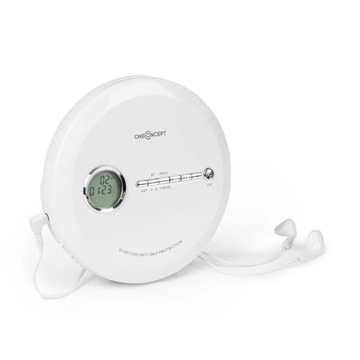 Discman odtwarzacz CD PRZENOŚNY Micro USB BIAŁY