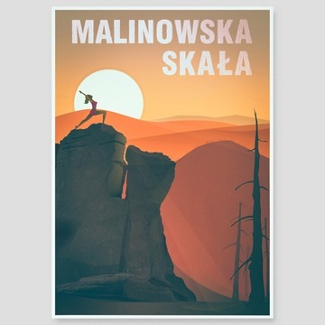Malinowska Skała - plakat - Beskid Śląski