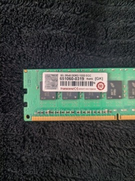 Pamięć RAM 8GB DDR3 1333 ECC