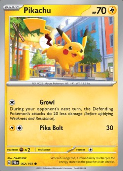 Pikachu 062 Paldea (PAL062) Reverse