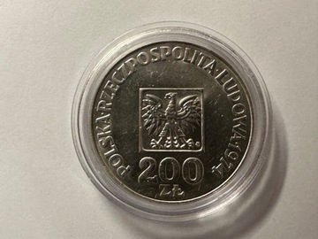 Moneta 200 złotych zł 1974 rok mapka