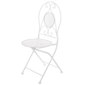 Prowansalskie białe krzesło ogrodowe 157936