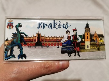Magnes na lodówkę Kraków Smok wawelski krakowiacy