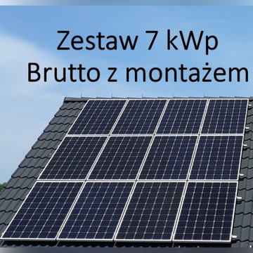 Fotowoltaika Zestaw 7 kW z MONTAŻEM    Panel PV