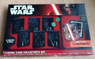 "Rezerwacja 10.06"Star Wars 6 tali karty+kostka