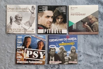 FILMY DVD  > POLSKIE < 5 SZTUK