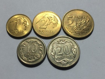 2000 rok - zestaw 5 monet
