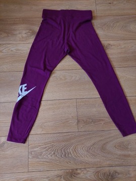 Legginsy Nike rozmiar M bordowe