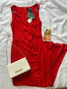 Długa sukienka Ralph Lauren Czerwona Elegancka