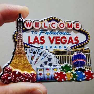 Magnes na lodówkę 3D USA Las Vegas Nevada kasyno